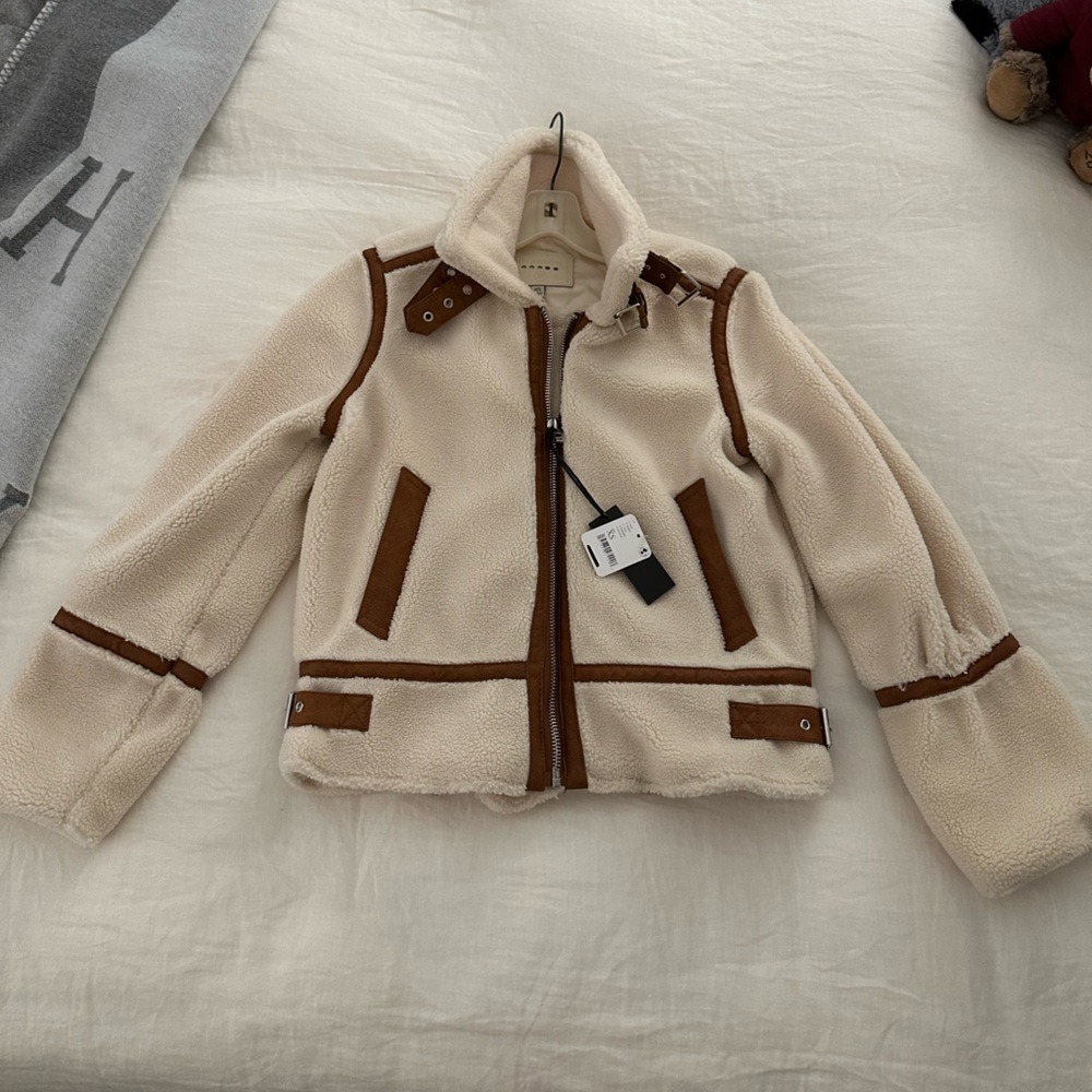 Blank NYC Faux Sherpa Moto Jacket
